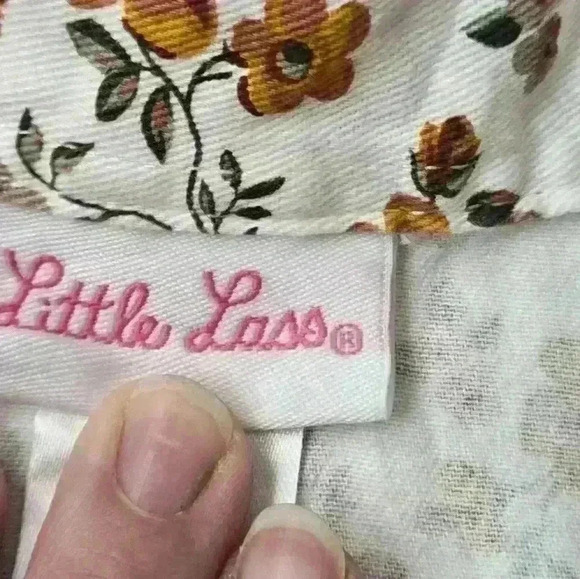 LITTLE LASS girls size 6x jacket orange and white - Picture 4 of 9